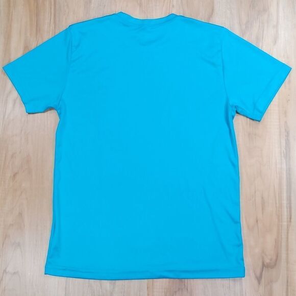 🧡Mi Falcon Blue Short Sleeve Athletic Shirt Large - Picture 2 of 10